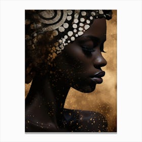 Portrait Of African Woman 15 Canvas Print