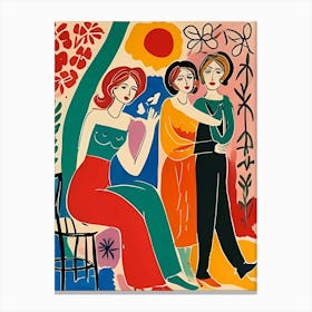 Three Women Canvas Print