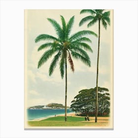Terrigal Beach Australia Vintage Canvas Print