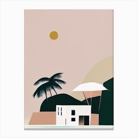 Providencia Island Colombia Simplistic Tropical Destination Canvas Print