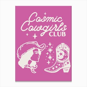 Cosmic Cowgirls Club 10 Canvas Print