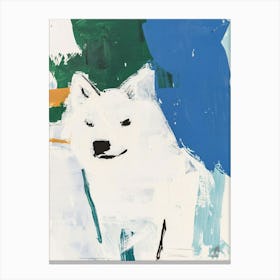 White Dog Canvas Print