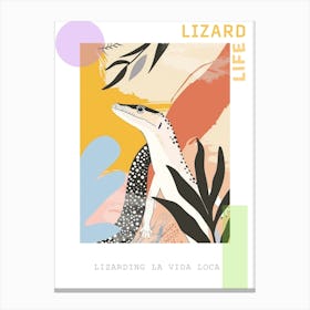 Monitor Lizard Modern Design Illustration 1 Poster Canvas Print