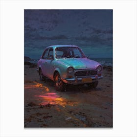 Car On The Beach 1 Canvas Print