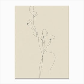 Flower Drawing 5 Canvas Print