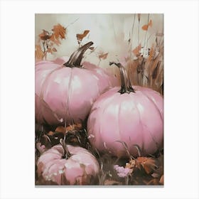 Pink Pumpkins 12 Canvas Print