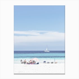 Mallorca White Sand Beach Spain Canvas Print