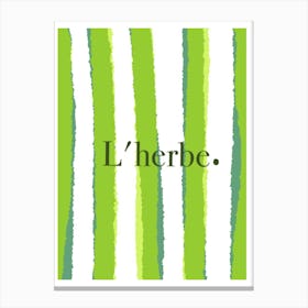 L'Herbe Canvas Print