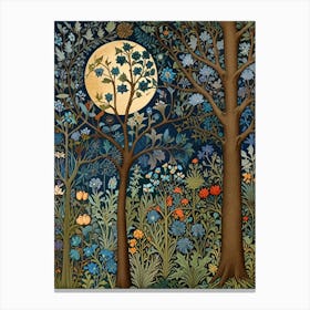 William Morris Moonlight In The Forest 62 Canvas Print