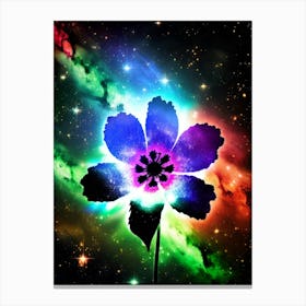 Flower In Space 12 Canvas Print