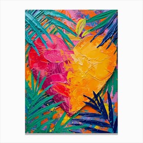 Heart Brushstrokes 4 Canvas Print