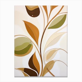 Glass Leaf Canvas Print