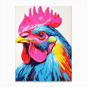 Andy Warhol Style Bird Chicken 1 Canvas Print