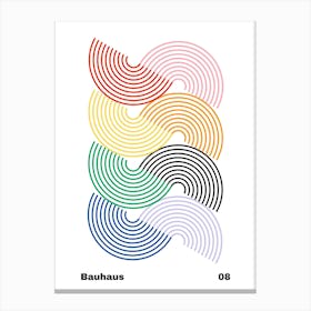 Geometric Bauhaus Poster 8 Canvas Print