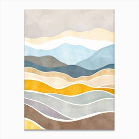 Abstract Landscape Painting Canvas Print