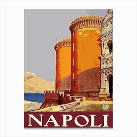Naples, Italy, Medieval Architecture Canvas Print