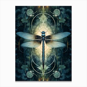 Dragonfly Geometric 7 Canvas Print