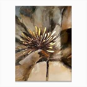 Gold Flower Canvas Print