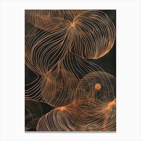 Orange Jellyfish Canvas Print