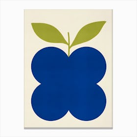 Blue Apple Canvas Print