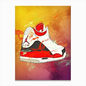 Shoes Air Jordan Canvas Print