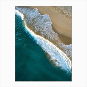 Aerial Beach Scene 1 Canvas Print