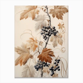 Vintage Autumn Berries Canvas Print