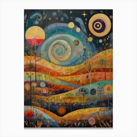 Night In The Countryside Canvas Print