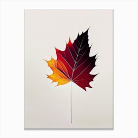 Maple Leaf Abstract 3 Canvas Print