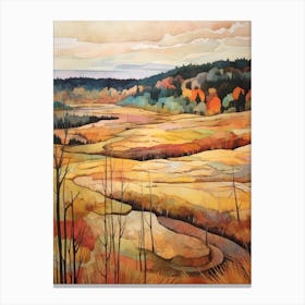 Autumn National Park Painting Algonquin Provincial Park Ontario Canada 2 Canvas Print