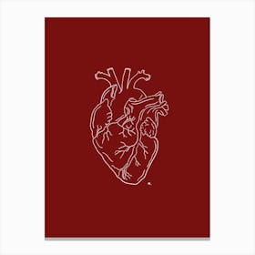 Red Heart Canvas Print