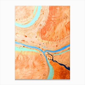 River In The Desert Canvas Print