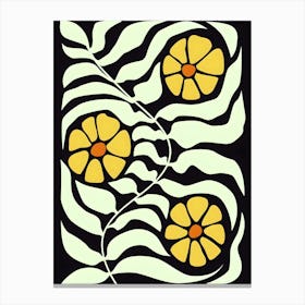 Henri Matisse Yellow Flowers 4 Canvas Print