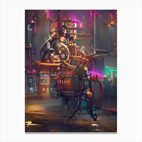 Steam punk synth Canvas Print