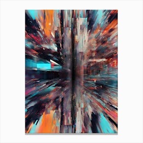Abstract Glitch Canvas Print