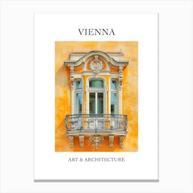 Vienna Travel And Architecture Poster 2 Canvas Print