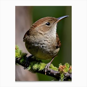 House Wren -Reimagined 17 Canvas Print