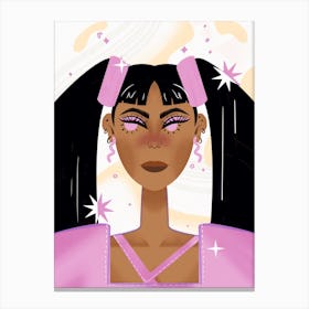 Girl In Pink  Canvas Print