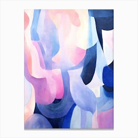 Purple and Blue Abstract. Oil Painting Canvas Print