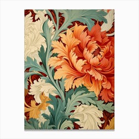 Victorian Floral Wallpaper 2 Canvas Print