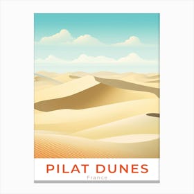 France Pilat Dunes Travel Canvas Print