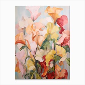Fall Flower Painting Impatiens 1 Canvas Print