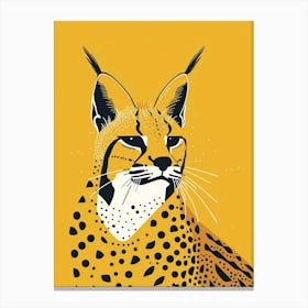 Yellow Bobcat 4 Canvas Print