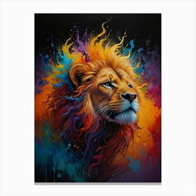 Lion Painting Canvas Print