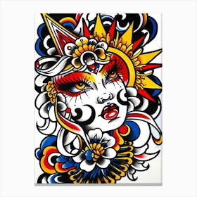 Chinese Tattoo Art Canvas Print