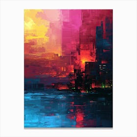 Dotted Dreams | Pixel Art Series Canvas Print