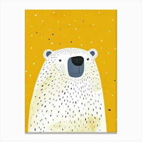 Yellow Polar Bear 4 Canvas Print