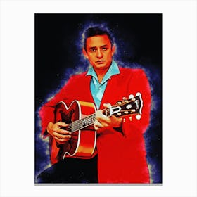 Spirit Of Johnny Cash Canvas Print