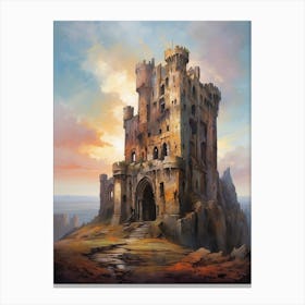 Castle At Sunset Canvas Print