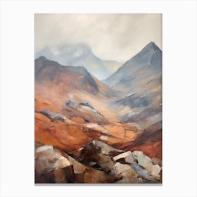 Bowfell England 2 Mountain Painting Canvas Print
